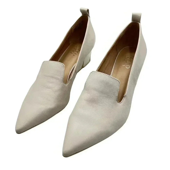 Franco Sarto Womens Cammera Wedges Pump Pointed Toe Leather upper 10 M - Picture 3 of 14